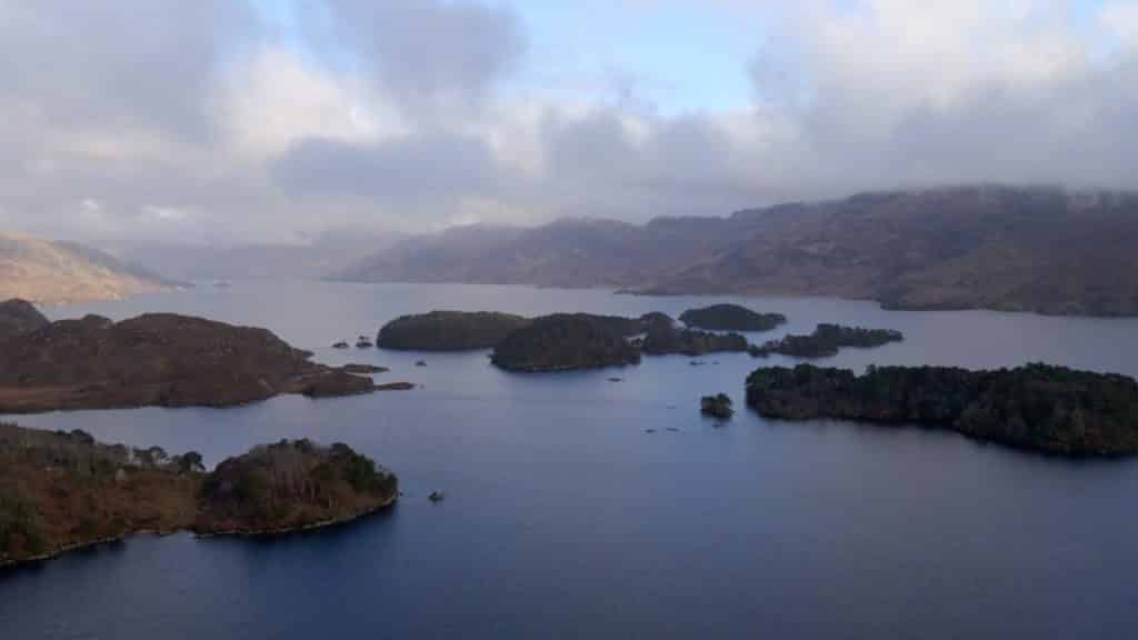 Fresh water loch Loch Morar in Lochaber, Highland, Scotland