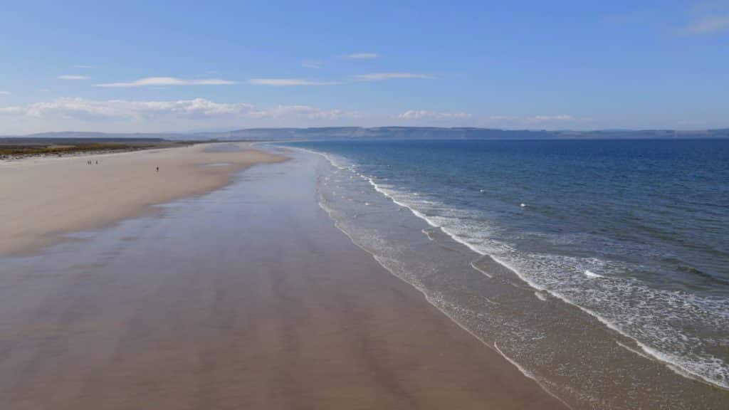 A beach that is at Whitness, Nairn, Scotland